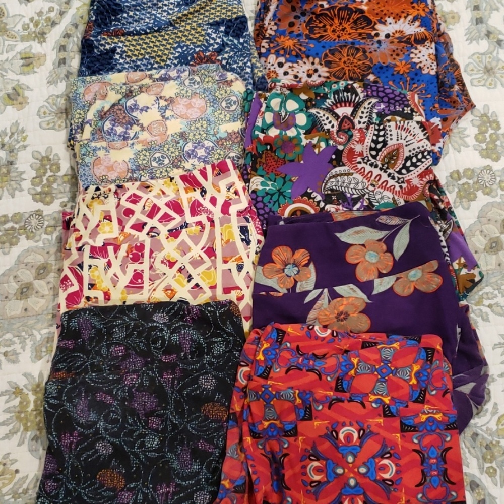 Lularoe Tall & Curvy Leggings bundle 8 pairs